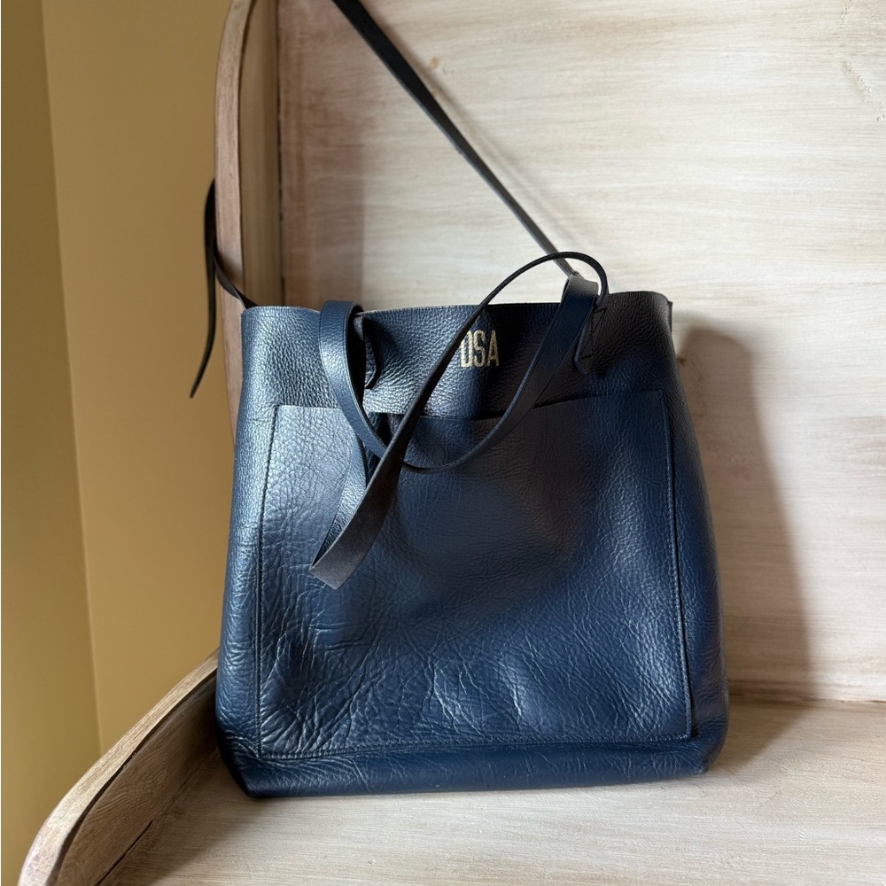 Madewell Navy Blue Medium Transport Tote Bag